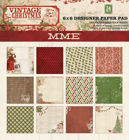 Набор бумаги для скрапбукинга 15x15 My Mind's Eye Vintage Christmas
