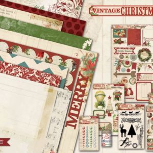 Стикеры с чипборда 30×30 My Mind’s Eye Vintage Christmas
