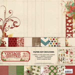 Бумага для скрапбукинга 30×30 My Mind’s Eye Vintage Christmas