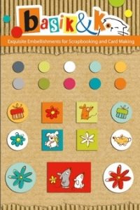 Набор лаковых брадсов “Басик “, 21 шт (Scrapberry’s)