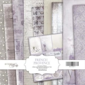 Набор односторонней бумаги 20х20см от Scrapmir French Provence 10шт