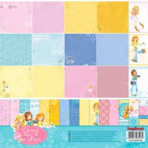 Набор бумаги для скрапбукинга 30*30 см Подружки, 9 листов Yuong and Free Scrapberrys