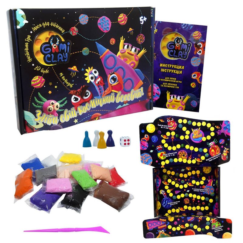 Настольная игра с массой для лепки "Gumi Clay" (рус) Strateg (71805)