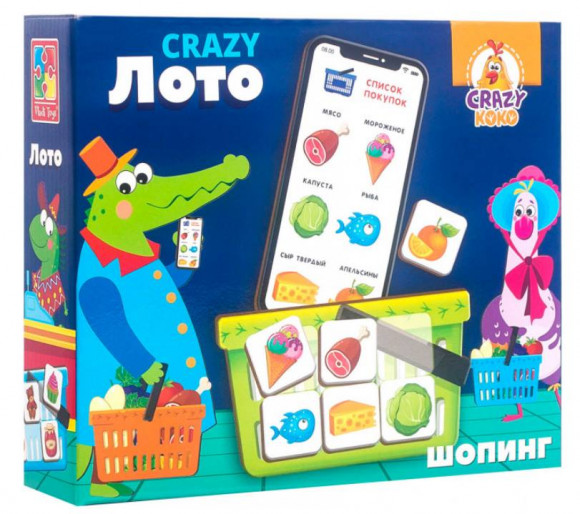 Игра настольная "Crazy Лото" VT8055 Рус.