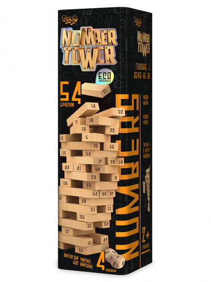 Развивающая настольная игра "NUMBER TOWER" рус. NT-01