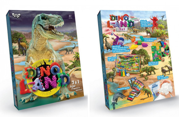 Набор креативного творчества "Dino Land 7 в 1" укр. DL-01-01U