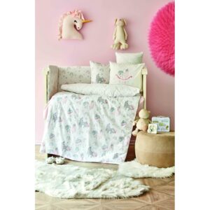 Детский набор в кроватку для младенцев Karaca Home – Digna pembe розовый (10 предметов)