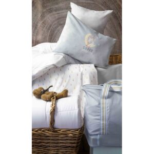Детский набор в кроватку для младенцев Karaca Home – Dreamer mint ментоловый (7 предметов)