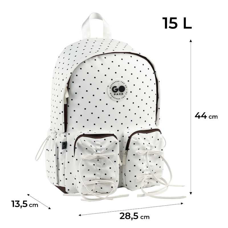 Рюкзак GoPack Education Teens GO26-130L-1 молочний + олівці Kite 18кол. - Зображення 3