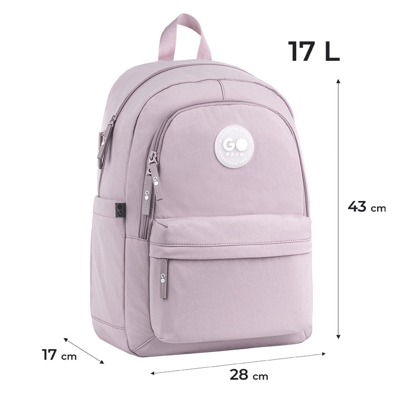 Рюкзак GoPack Education Teens GO26-141L-2 пудровий + олівці Kite 18кол. - Зображення 3