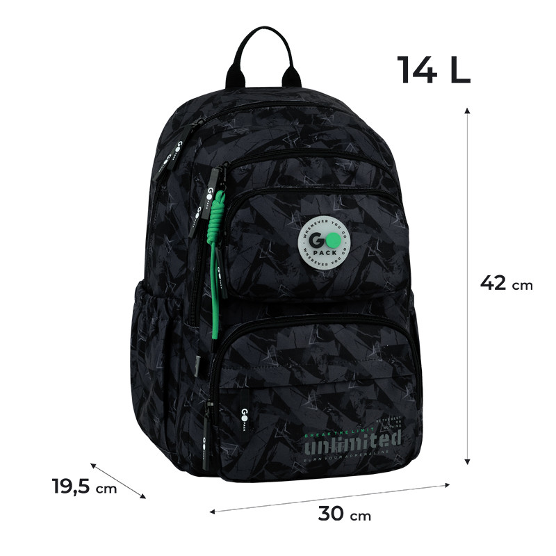 Рюкзак GoPack Education GO26-120M-4 Unlimited + олівці Kite 18кол. - Зображення 3