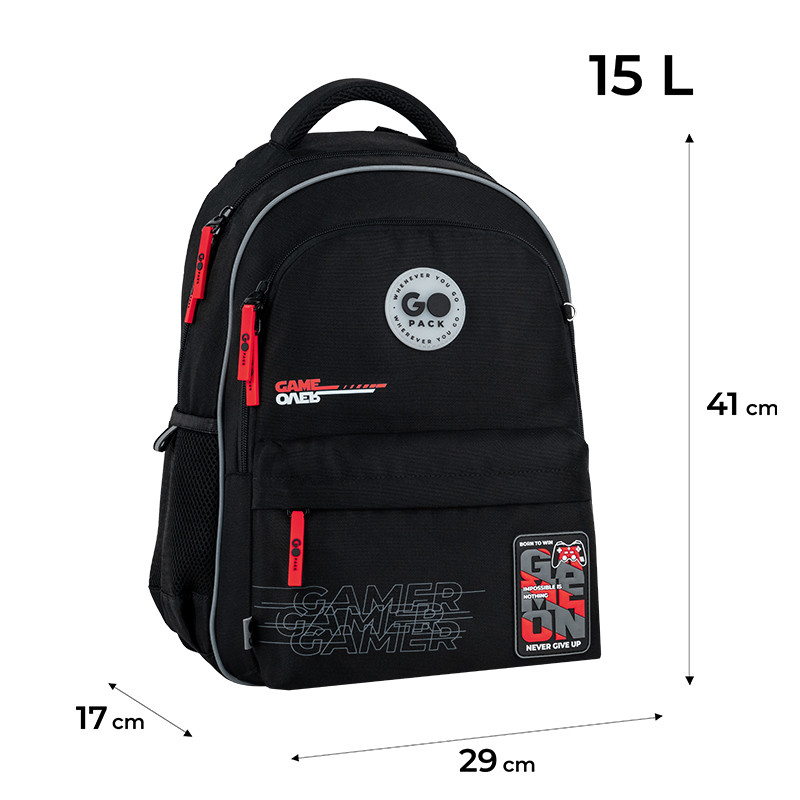 Рюкзак GoPack Education GO26-182M-5 Born To Win + олівці Kite 18кол. - Зображення 3