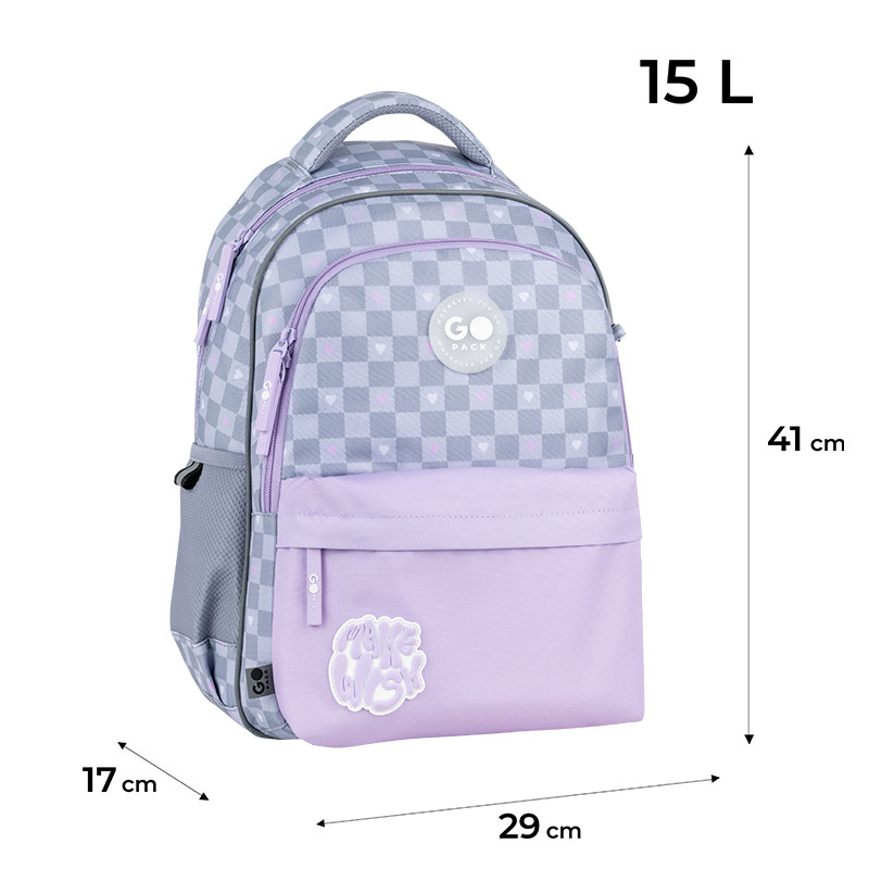 Рюкзак GoPack Education GO26-182M-1 Make A Wish + олівці Kite 18кол. - Зображення 3