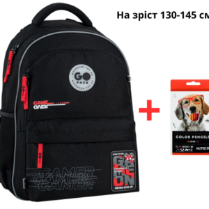 Рюкзак GoPack Education GO26-182M-5 Born To Win + олівці Kite 18кол.