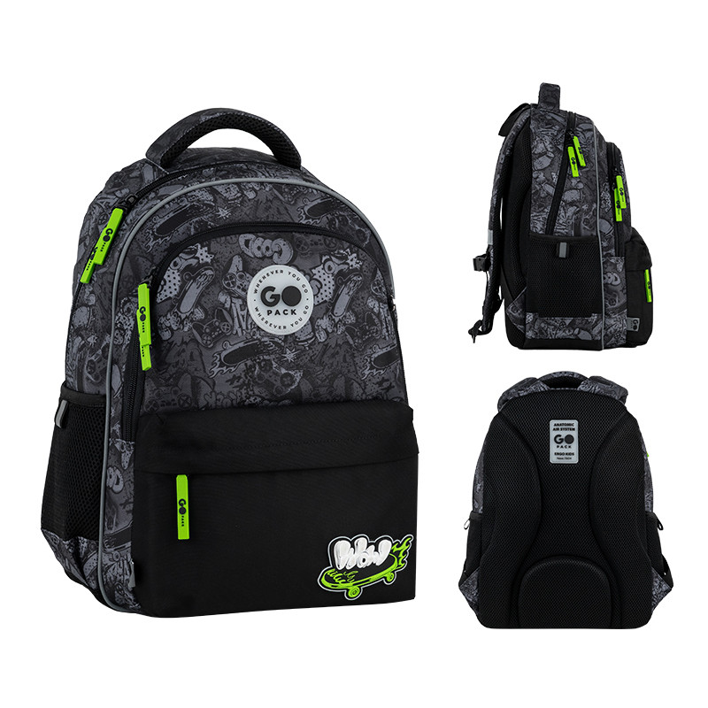 Рюкзак GoPack Education GO26-182M-7 Wow Skate + олівці Kite 18кол. - Зображення 2
