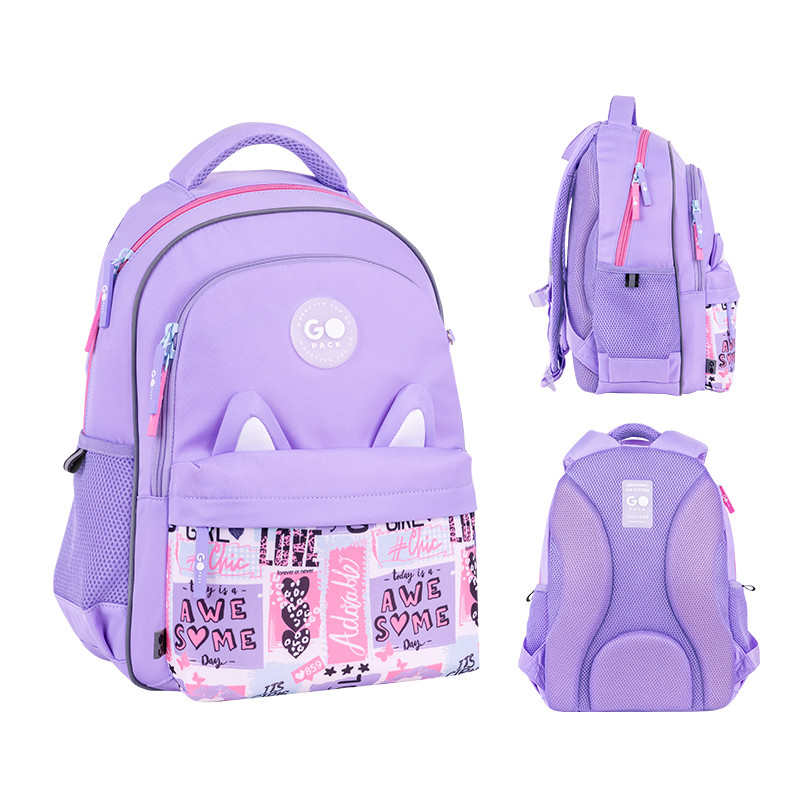 Рюкзак GoPack Education GO26-182M-4 Cute Ears + олівці Kite 18кол. - Зображення 2