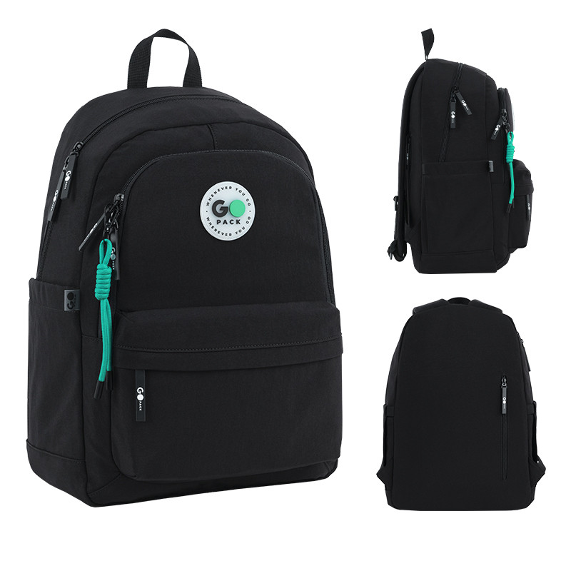 Рюкзак GoPack Education Teens GO26-141L-3 чорний + олівці Kite 18кол. - Зображення 2