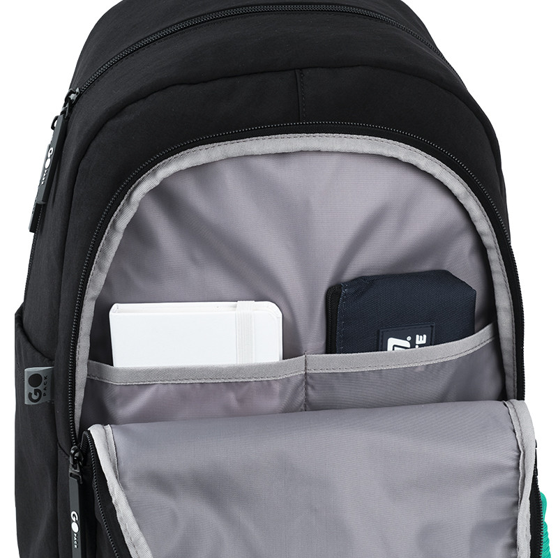 Рюкзак GoPack Education Teens GO26-141L-3 чорний + олівці Kite 18кол. - Зображення 9