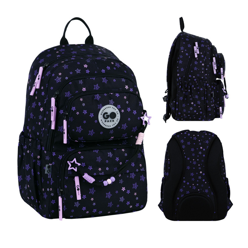 Рюкзак GoPack Education GO26-120M-1 Stars + олівці Kite 18кол. - Зображення 2