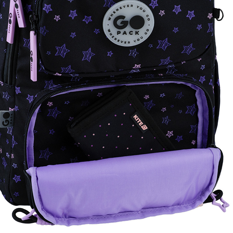 Рюкзак GoPack Education GO26-120M-1 Stars + олівці Kite 18кол. - Зображення 8