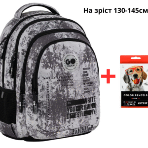 Рюкзак GoPack Teens GO26-162M-3 + олівці Kite 18кол.