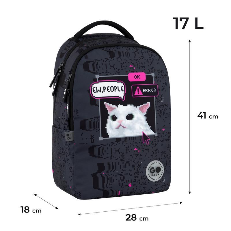Рюкзак GoPack Teens GO26-135M-2 + олівці Kite 18кол. - Зображення 2