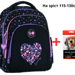 Рюкзак GoPack Education GO26-2606S-3 Bright&Awesome + олівці Kite 18кол.