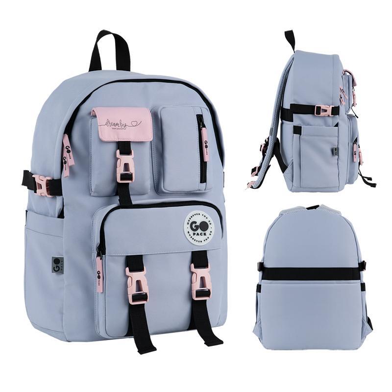 Рюкзак GoPack Education Teens GO26-2500L-1 сірий + олівці Kite 18кол. - Зображення 2