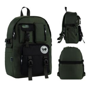 Рюкзак GoPack Education Teens GO26-2500L-4 хакі + олівці Kite 18кол.