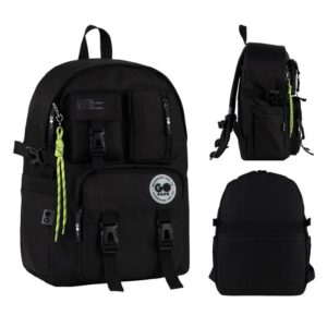 Рюкзак GoPack Education Teens GO26-2500L-3 чорний + олівці Kite 18кол.