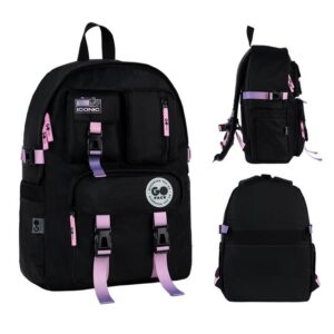 Рюкзак GoPack Education Teens GO26-2500L-2 чорний, градієнт + олівці Kite 18кол.