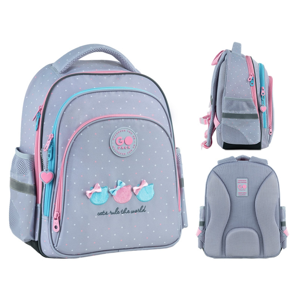 Рюкзак GoPack Education GO26-2606S-1 Cat's Rules + олівці Kite 18кол. - Зображення 2