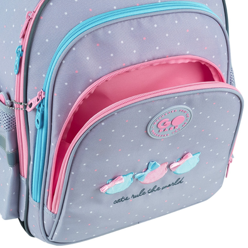 Рюкзак GoPack Education GO26-2606S-1 Cat's Rules + олівці Kite 18кол. - Зображення 8