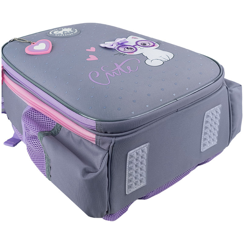 Рюкзак GoPack Education напівкаркасный GO26-165S-3 Cute Cat + олівці Kite 18кол. - Зображення 7