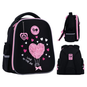 Рюкзак GoPack Education напівкаркасный GO26-165S-2 Heart  + олівці Kite 18кол.