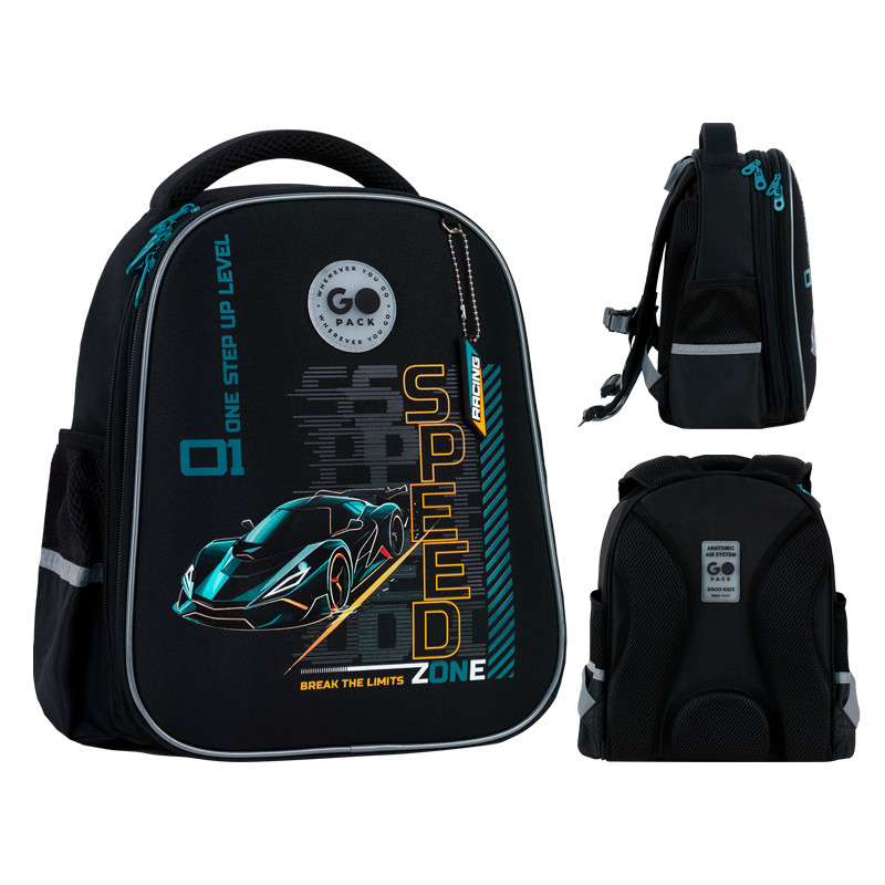 Рюкзак GoPack Education напівкаркасный GO26-165S-5 Speed Zone + олівці Kite 18кол. - Зображення 2