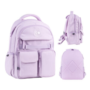 Рюкзак GoPack Education GO26-183M-1 бузковий + олівці Kite 18кол.