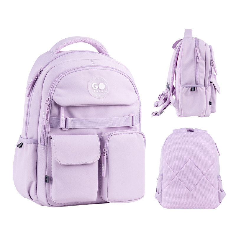 Рюкзак GoPack Education GO26-183M-1 бузковий + олівці Kite 18кол. - Зображення 2
