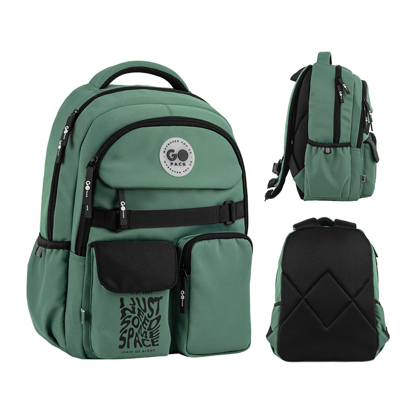 Рюкзак GoPack Education GO26-183M-4 зелений + олівці Kite 18кол. - Зображення 2