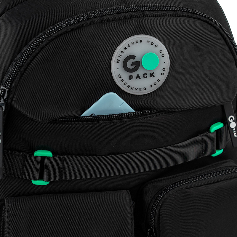 Рюкзак GoPack Education GO26-183M-3 чорний + олівці Kite 18кол. - Зображення 8