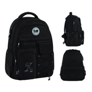 Рюкзак GoPack Education Teens GO26-184L-3 чорний + олівці Kite 18кол.