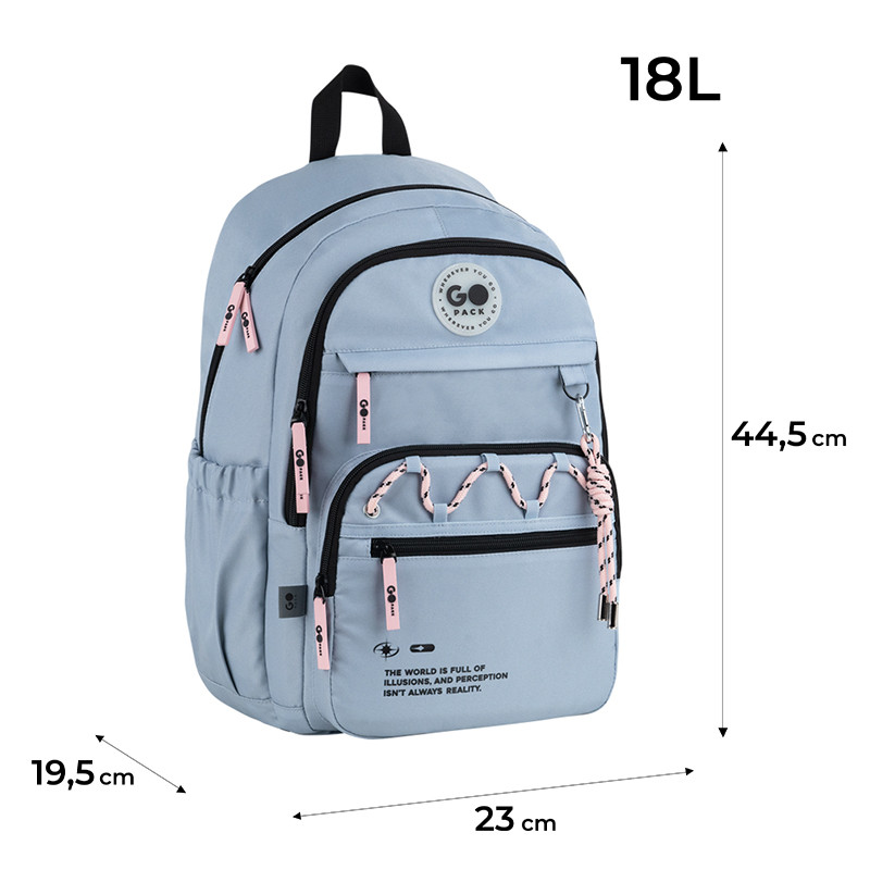 Рюкзак GoPack Teens GO26-121L-2 + олівці Kite 18кол. - Зображення 3
