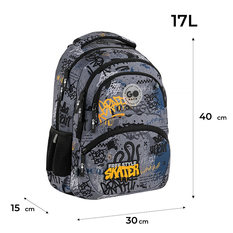 Рюкзак GoPack Education GO26-175M-5 Free Style + олівці Kite 18кол. - Зображення 3