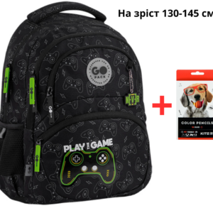 Рюкзак GoPack Education GO26-175M-7 Never Give Up + олівці Kite 18кол.