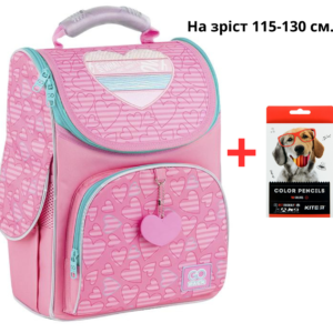 Рюкзак GoPack Education каркасний GO25-5001S-1 Pink Dreams + олівці Kte 18кол.