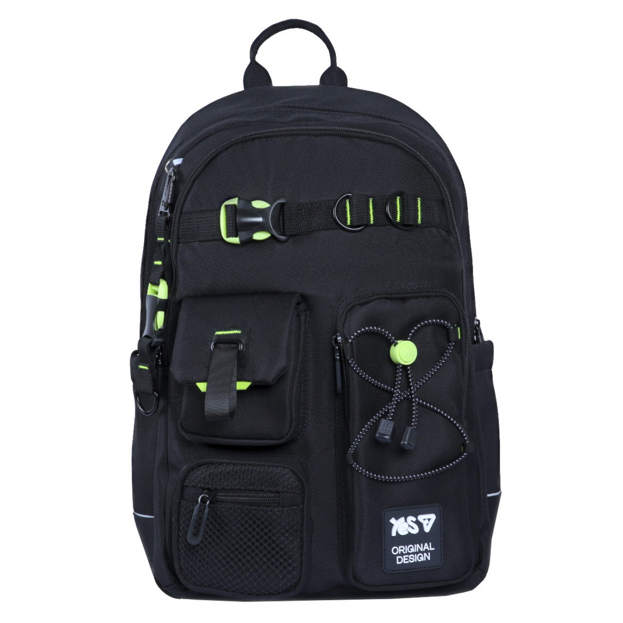 Рюкзак YES TS-43L шкільний Just Black 550480 + пляшка для води 550мл. - Зображення 3