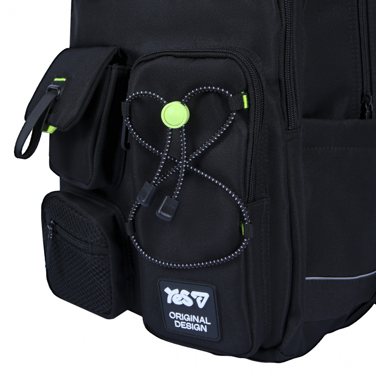 Рюкзак YES TS-43L шкільний Just Black 550480 + пляшка для води 550мл. - Зображення 9