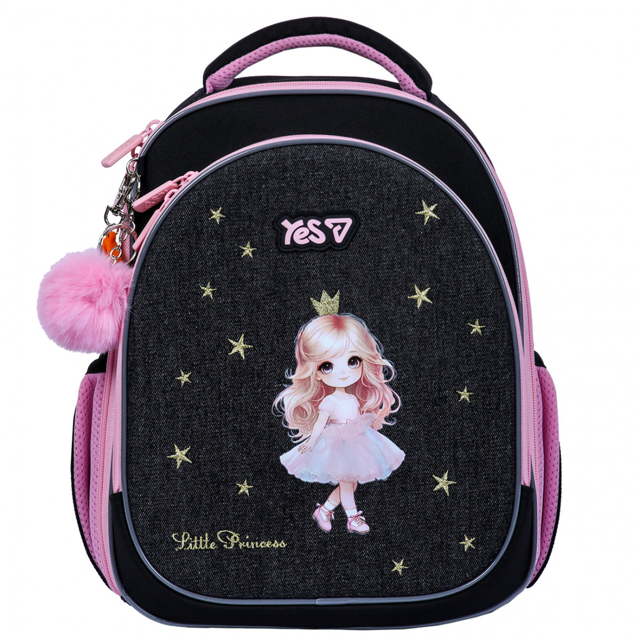 Рюкзак YES S-109S шкільний напівкаркасний Little Princess 550230 + пляшка для води 550мл. - Зображення 3