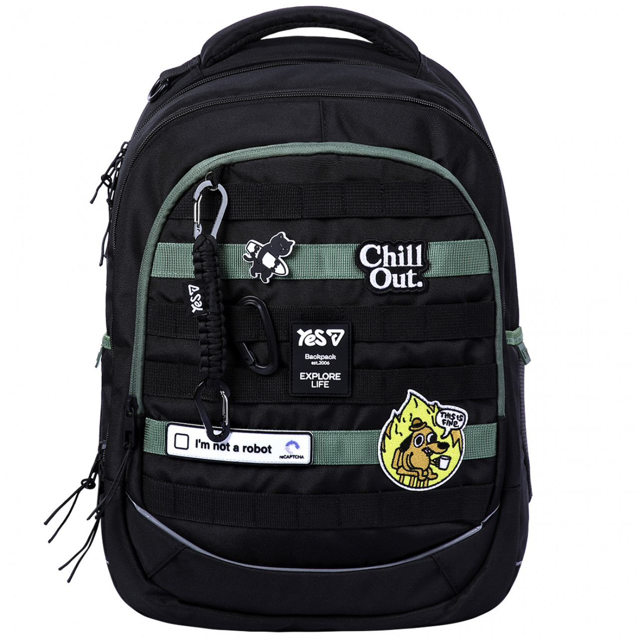 Рюкзак YES TS-59L шкільний Chill Out 550411 + пляшка для води 550мл. - Зображення 3