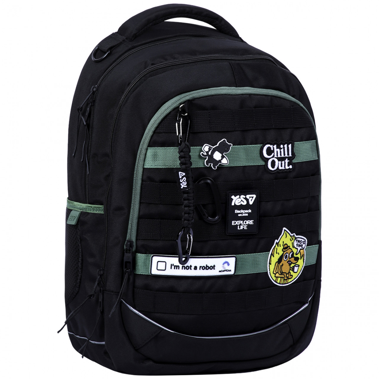 Рюкзак YES TS-59L шкільний Chill Out 550411 + пляшка для води 550мл. - Зображення 4